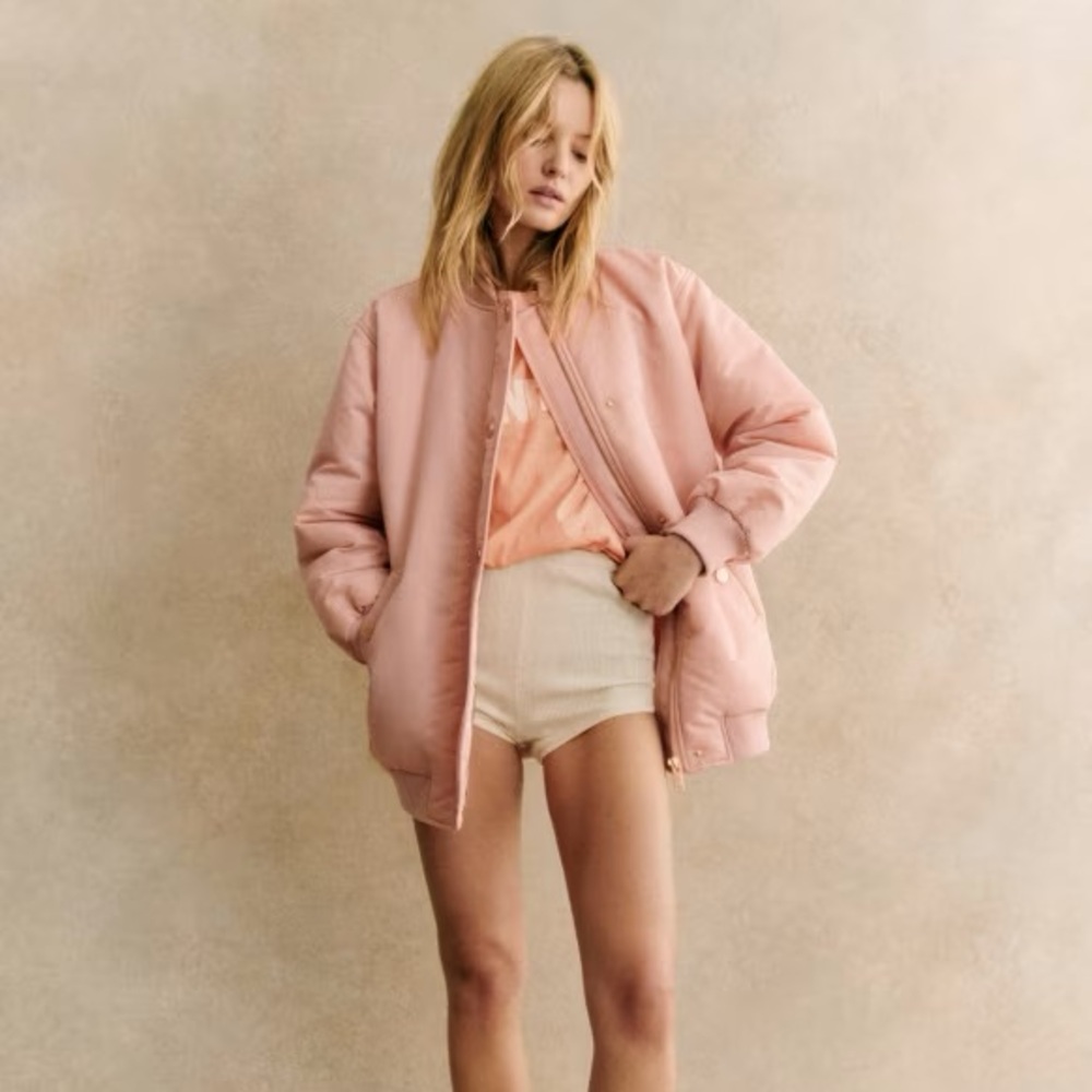 Sezane Richie Coat in Pink